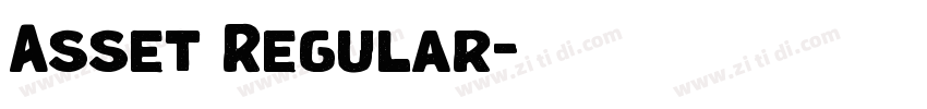 Asset Regular字体转换 Asset Regular字体转换